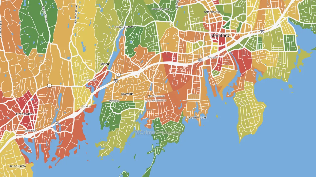 06870, CT Map of Theft Rates