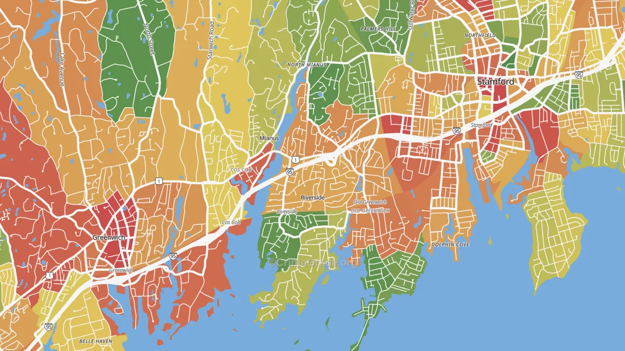 06878, CT Map of Theft Rates