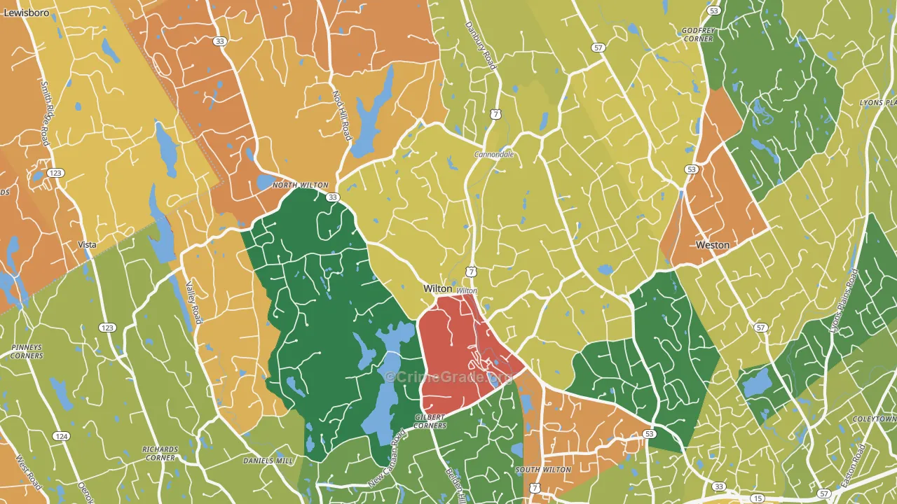 06897, CT Map of Theft Rates