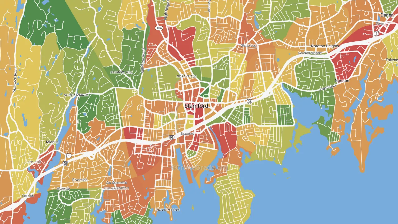 06902, CT Map of Theft Rates