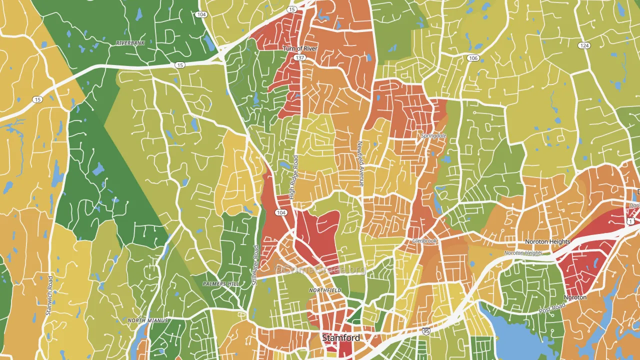 06905, CT Map of Theft Rates