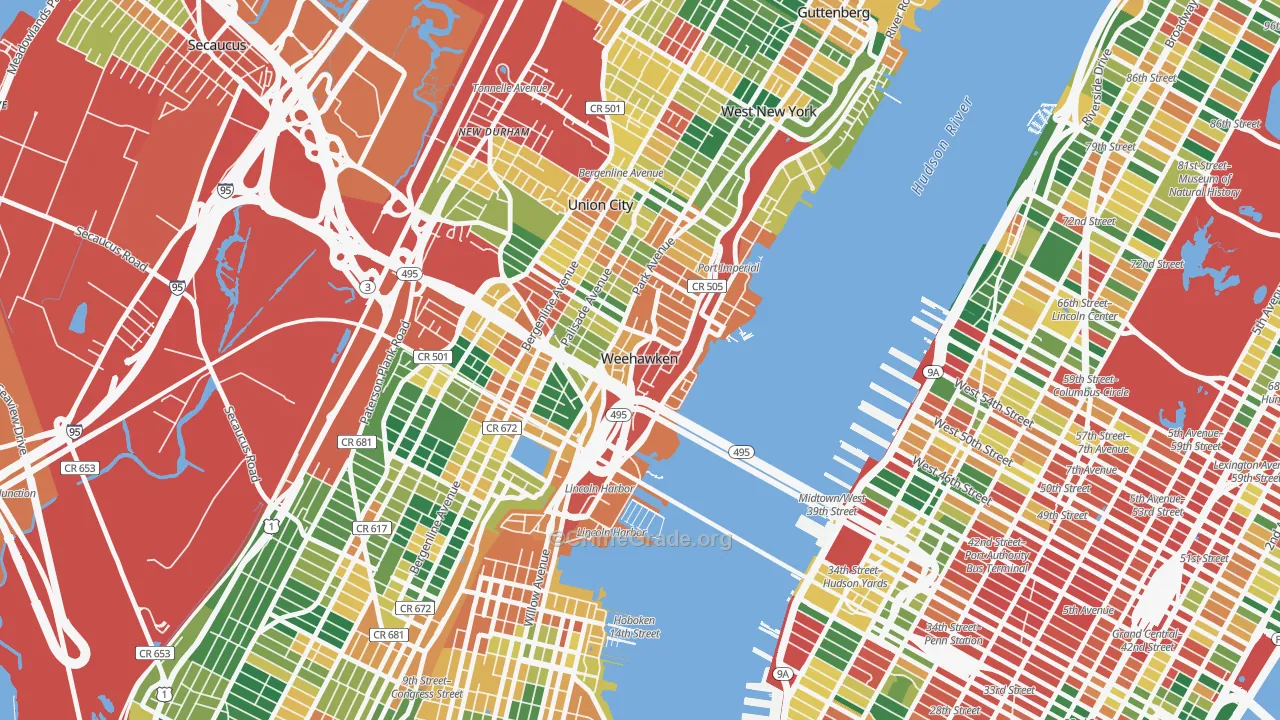 07086, NJ Map of Theft Rates