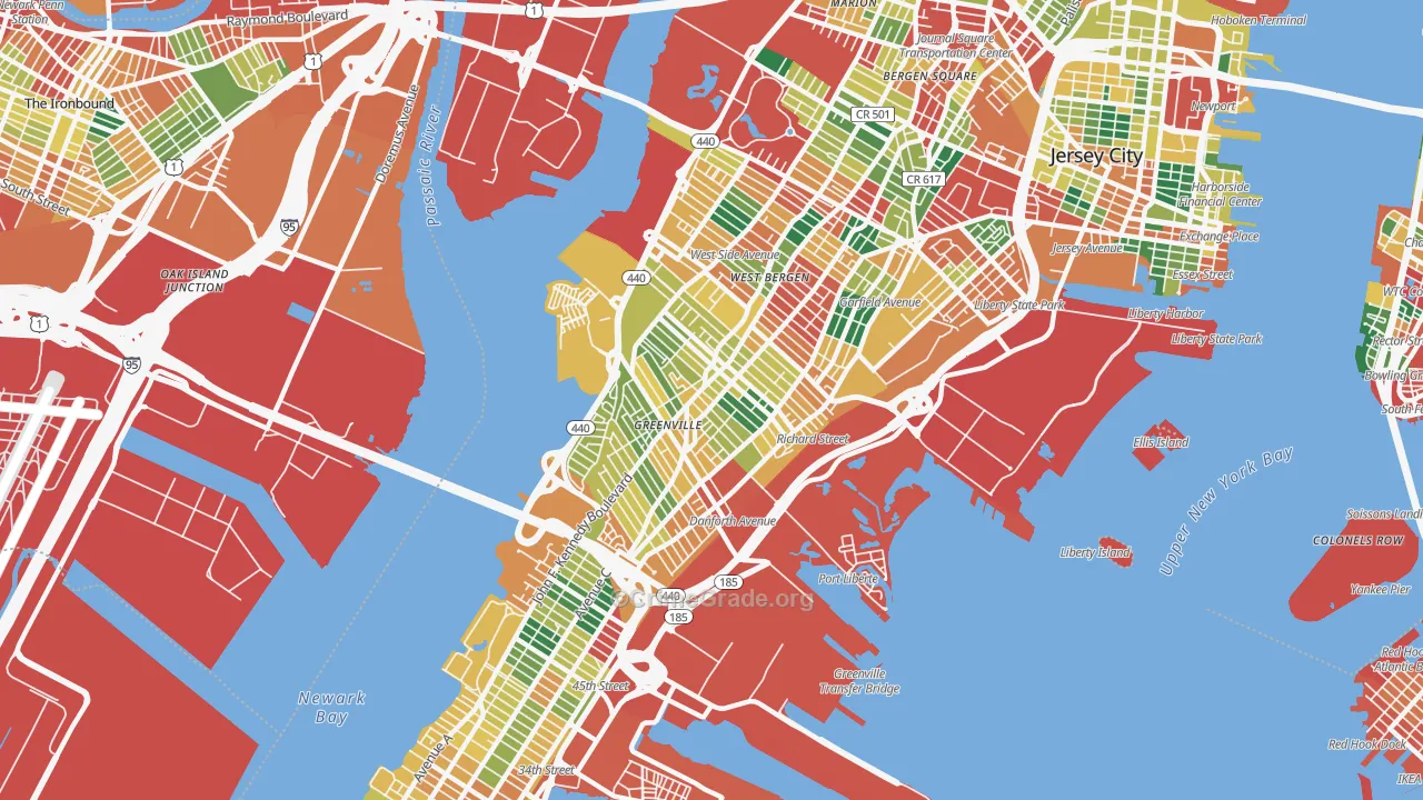 07305, NJ Map of Theft Rates