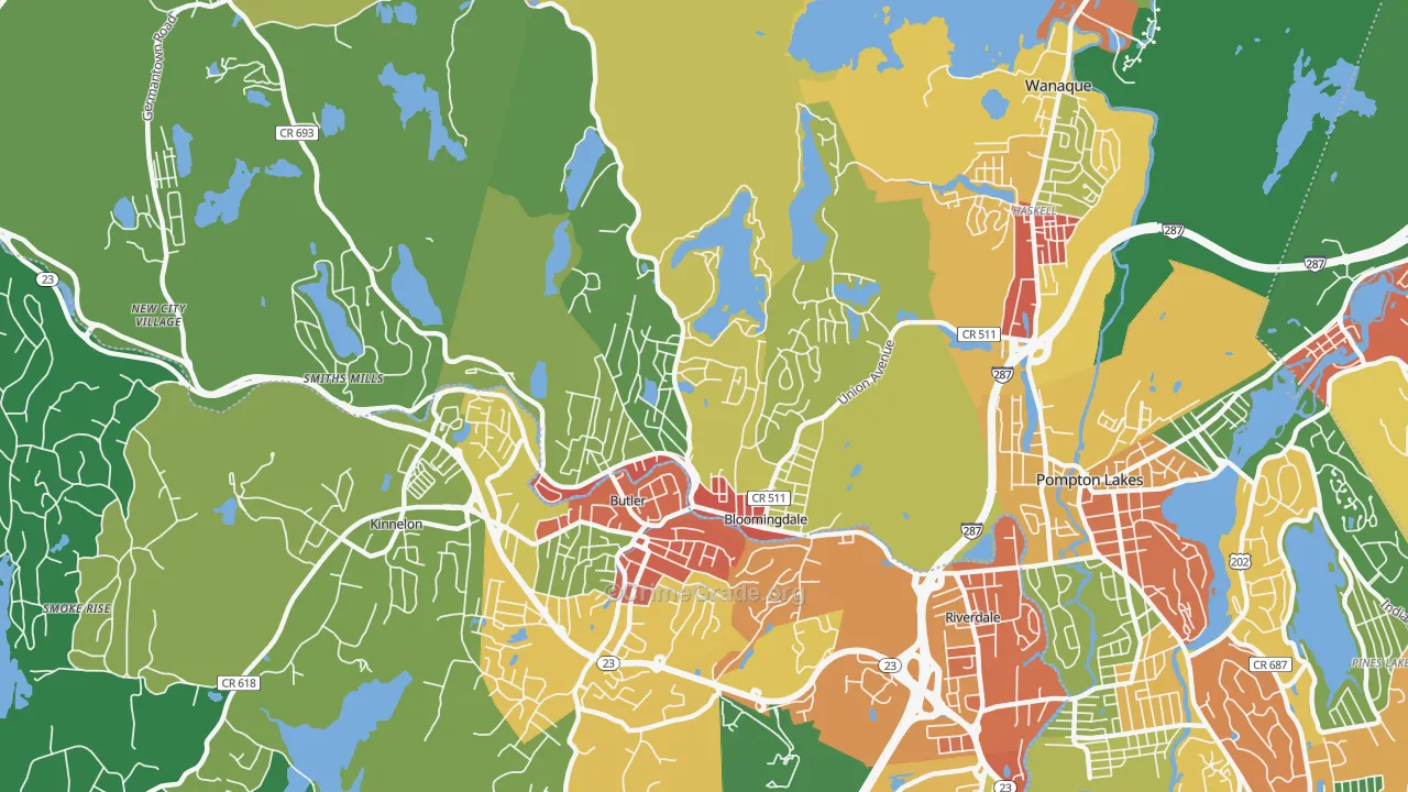 07403, NJ Map of Theft Rates