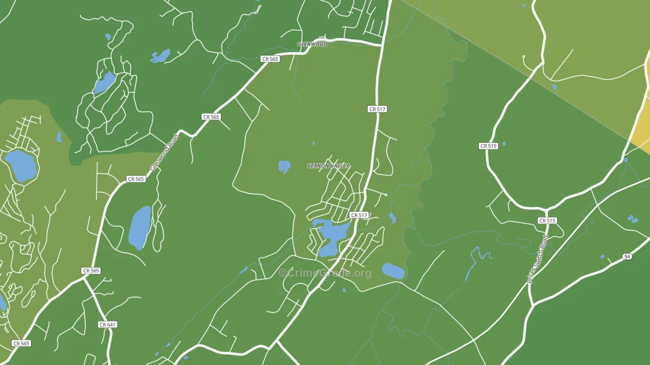 07418, NJ Map of Theft Rates