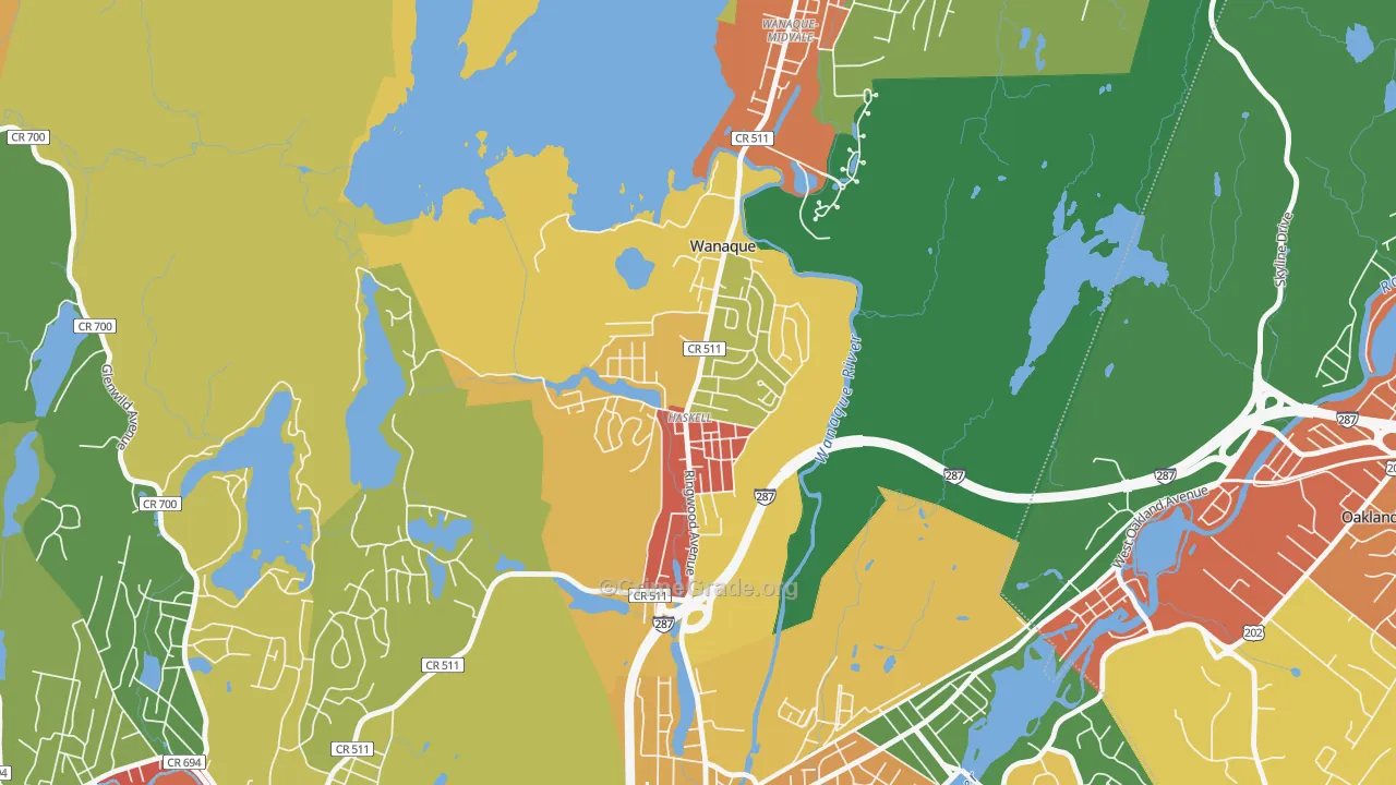 07420, NJ Map of Theft Rates