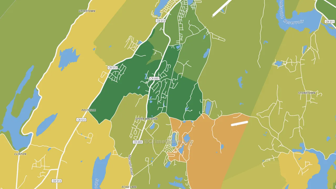 07480, NJ Map of Theft Rates