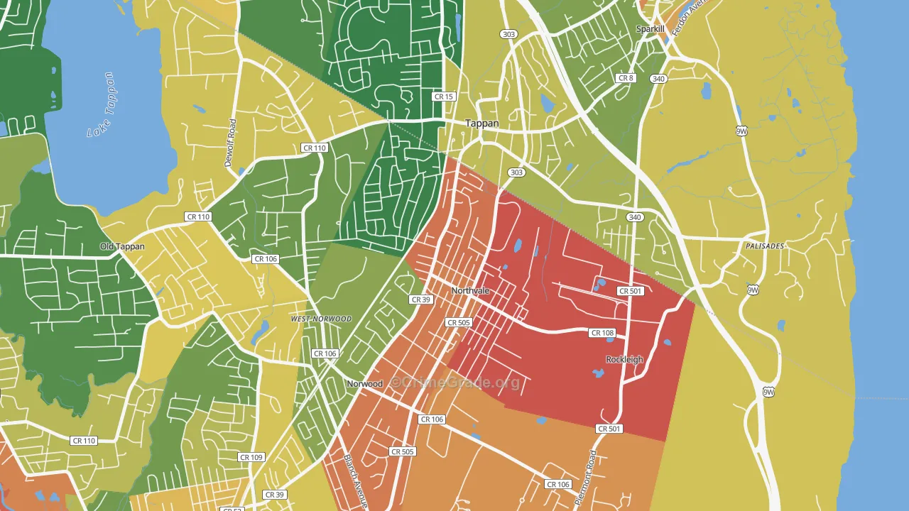 07647, NJ Map of Theft Rates