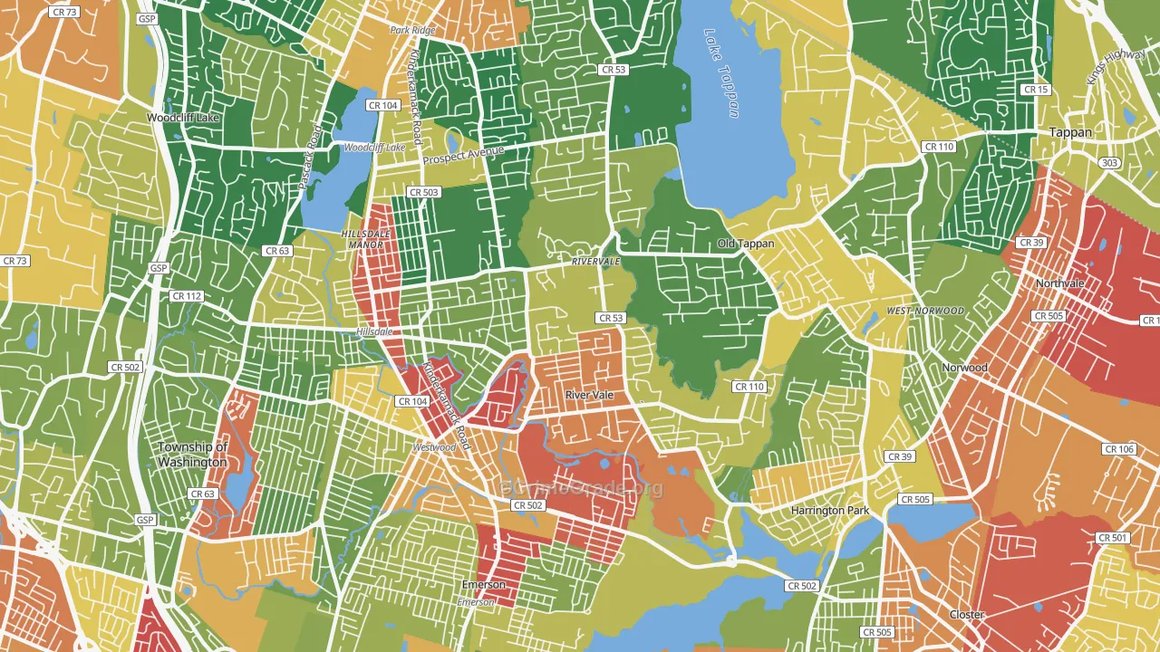 07675, NJ Map of Theft Rates