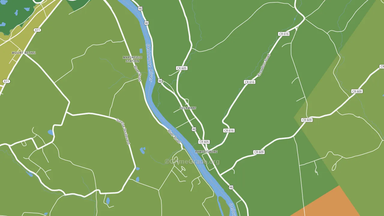 07833, NJ Map of Theft Rates