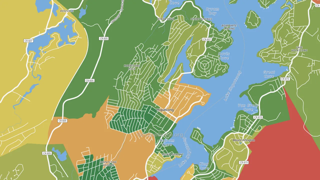 07843, NJ Map of Theft Rates