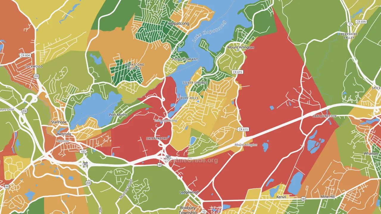 07850, NJ Map of Theft Rates