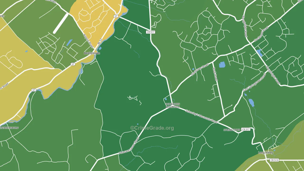07870, NJ Map of Theft Rates