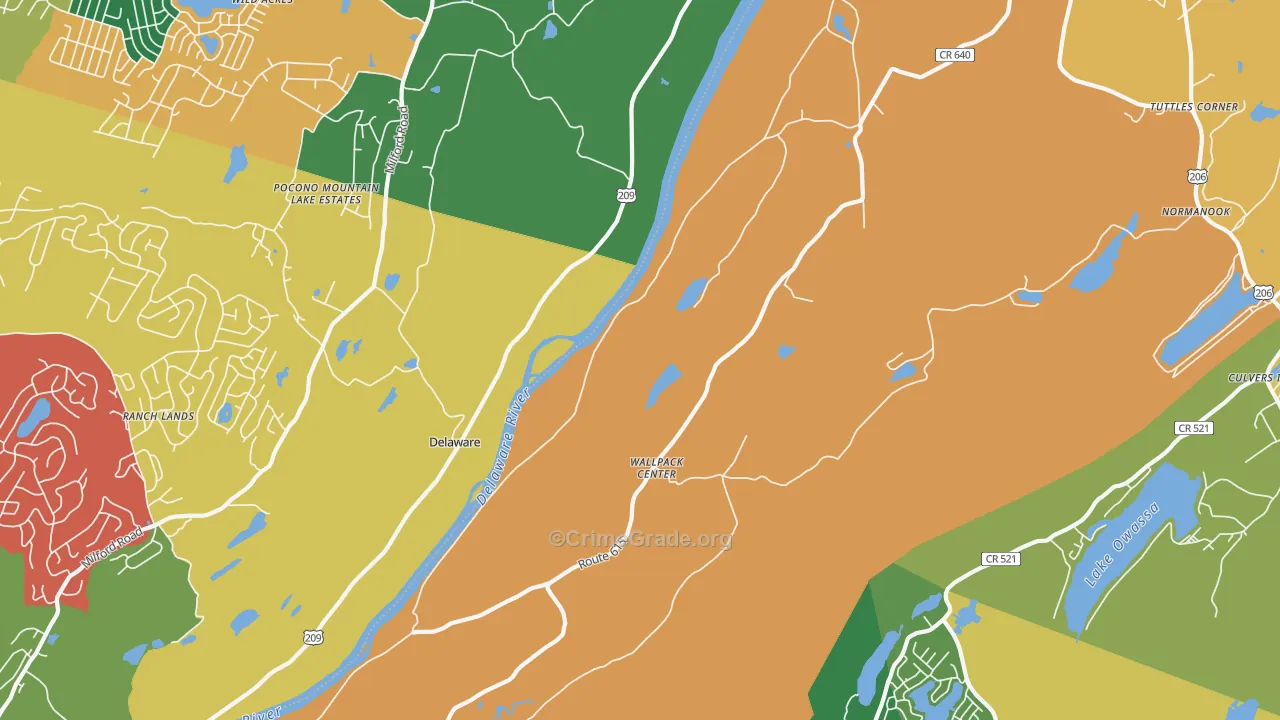 07881, NJ Map of Theft Rates