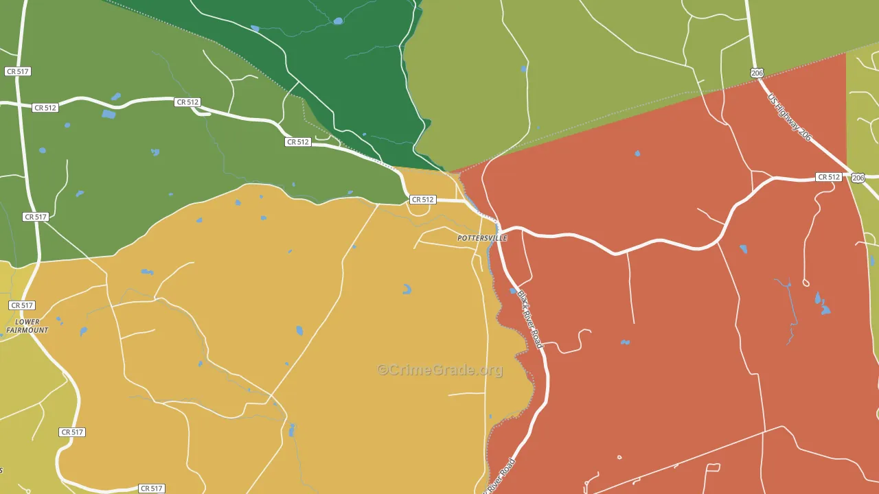 07979, NJ Map of Theft Rates