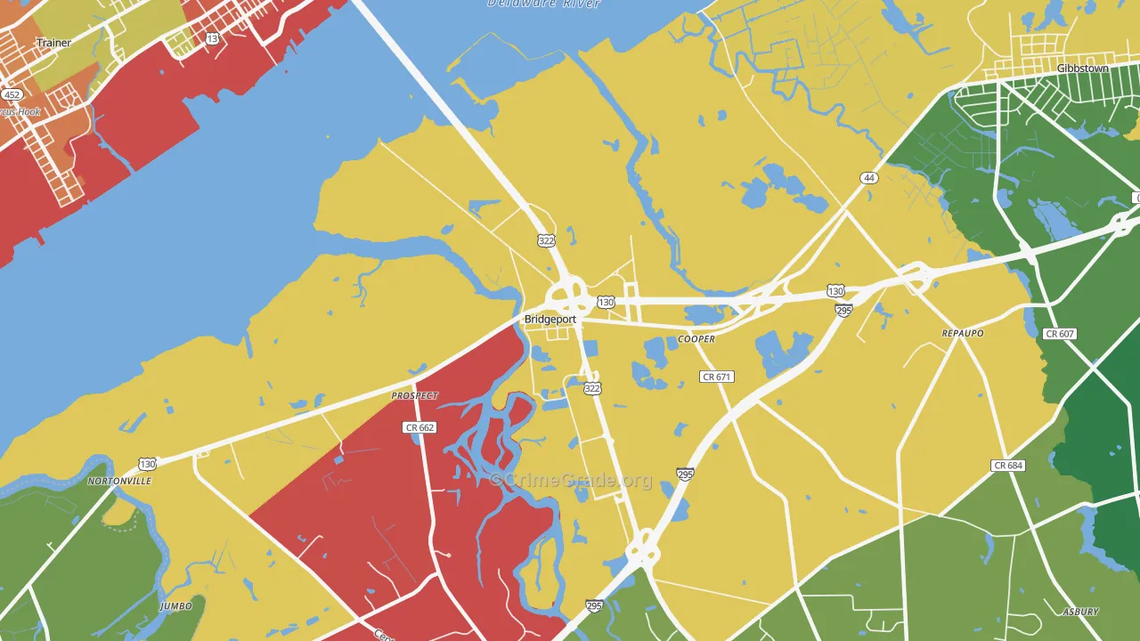 08014, NJ Map of Theft Rates