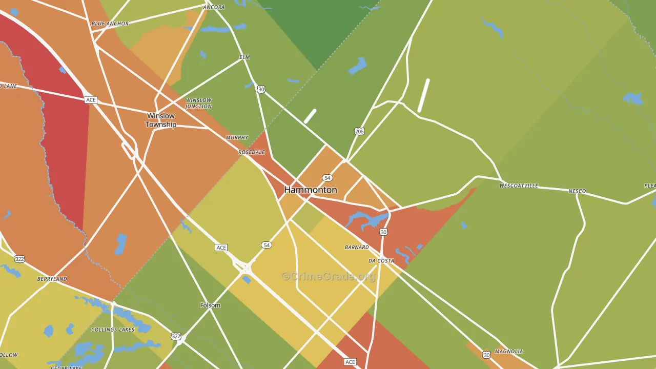 08037, NJ Map of Theft Rates