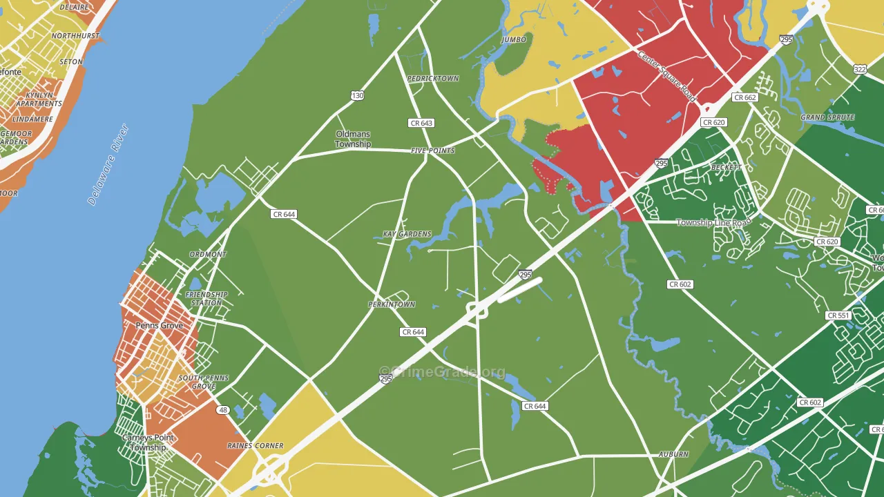 08067, NJ Map of Theft Rates