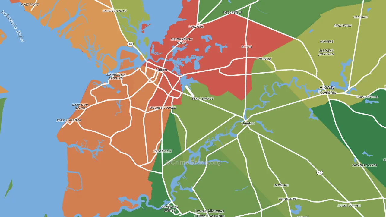 08079, NJ Map of Theft Rates