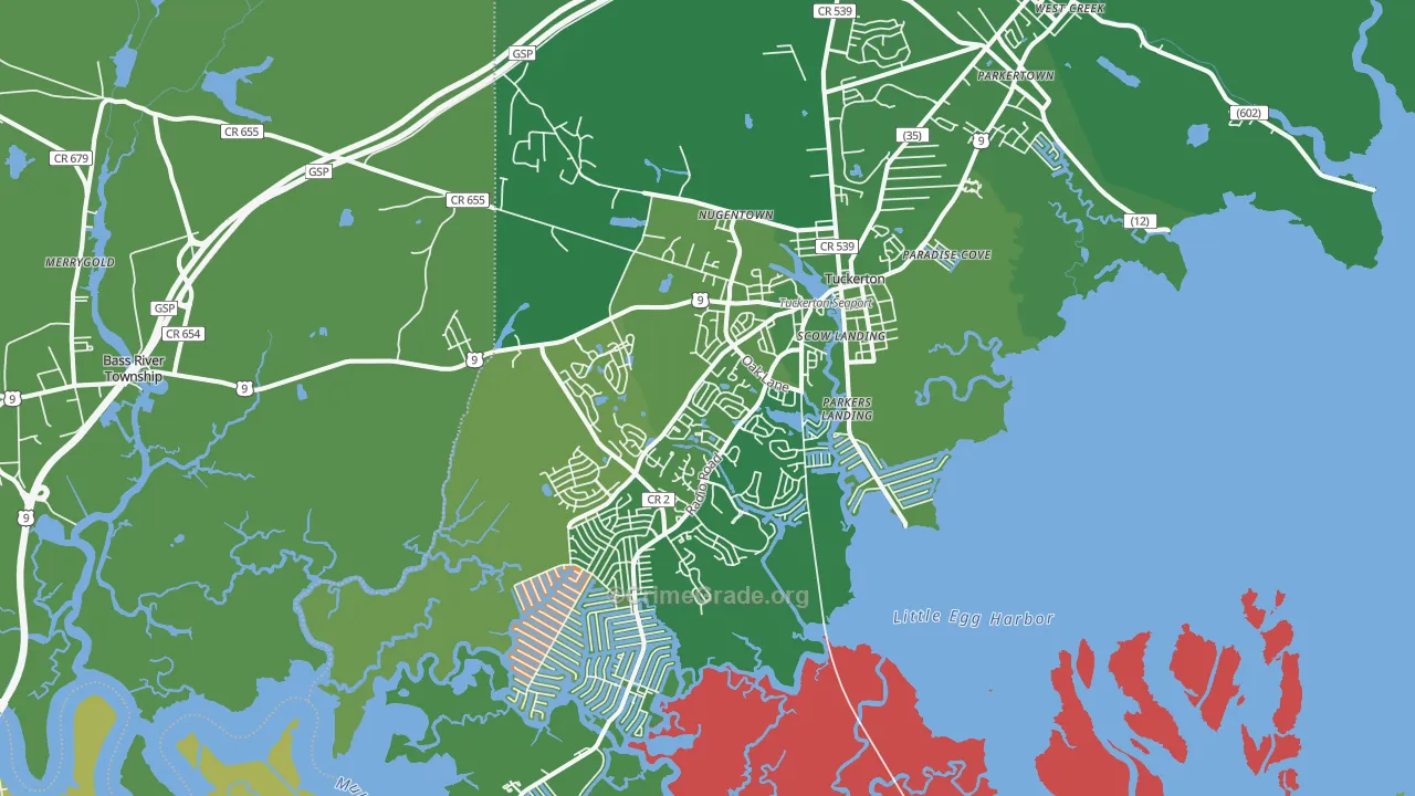 08087, NJ Map of Theft Rates