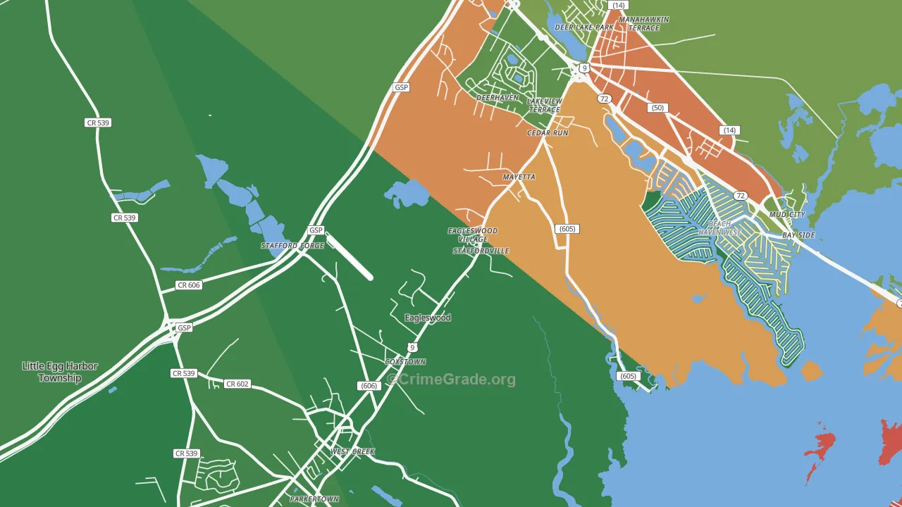 08092, NJ Map of Theft Rates