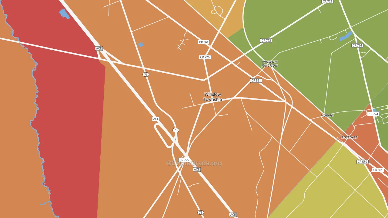 08095, NJ Map of Theft Rates