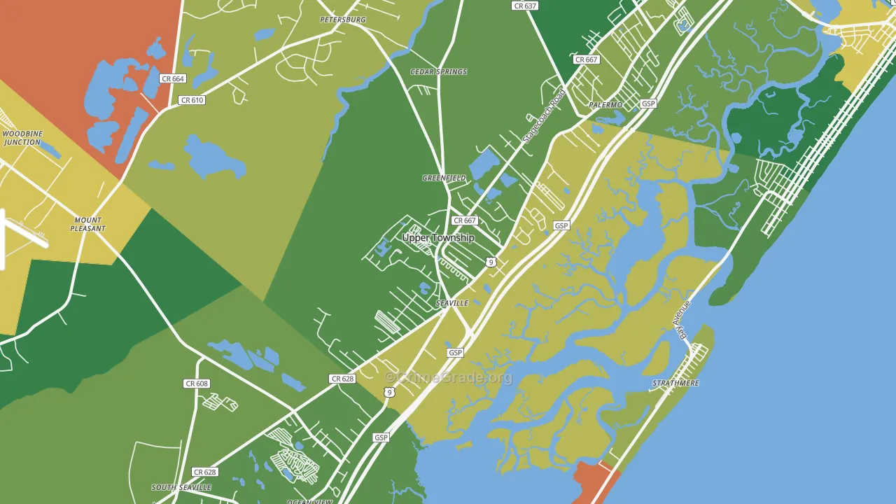 08230, NJ Map of Theft Rates