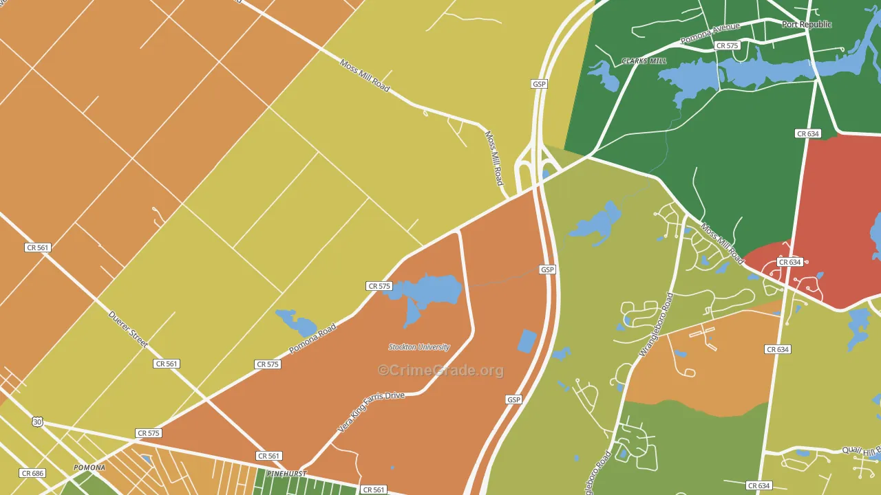 08240, NJ Map of Theft Rates