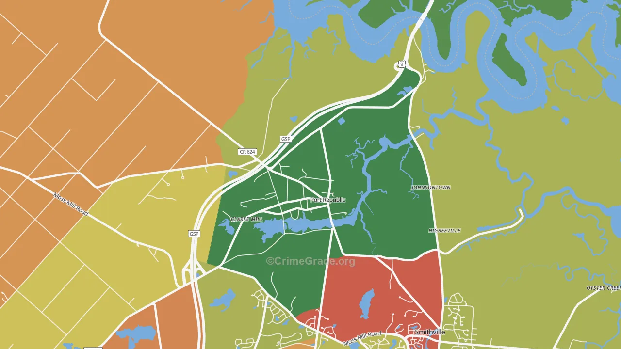08241, NJ Map of Theft Rates