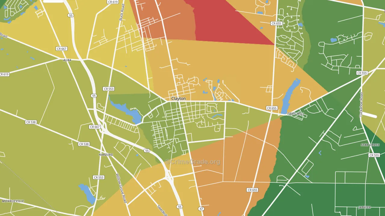 08312, NJ Map of Theft Rates