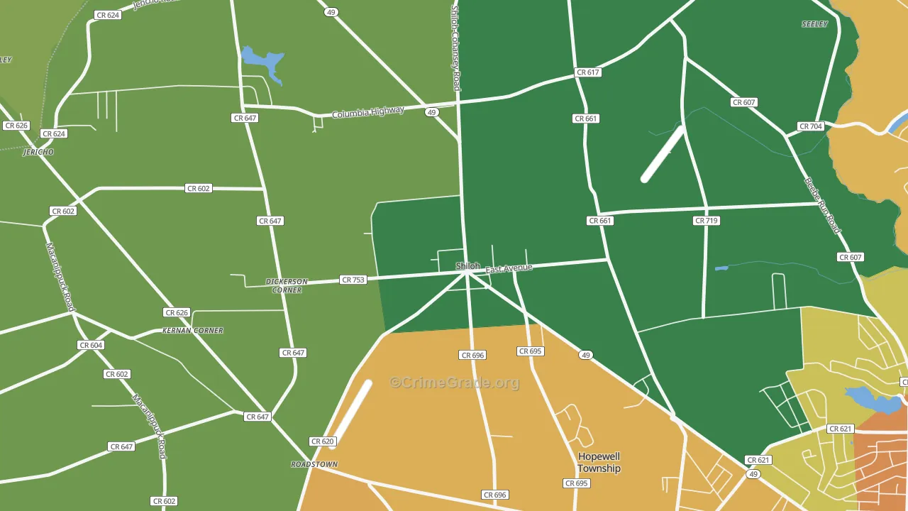 08353, NJ Map of Theft Rates