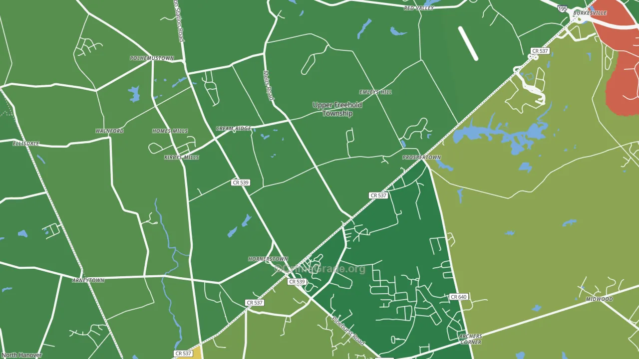 08514, NJ Map of Theft Rates