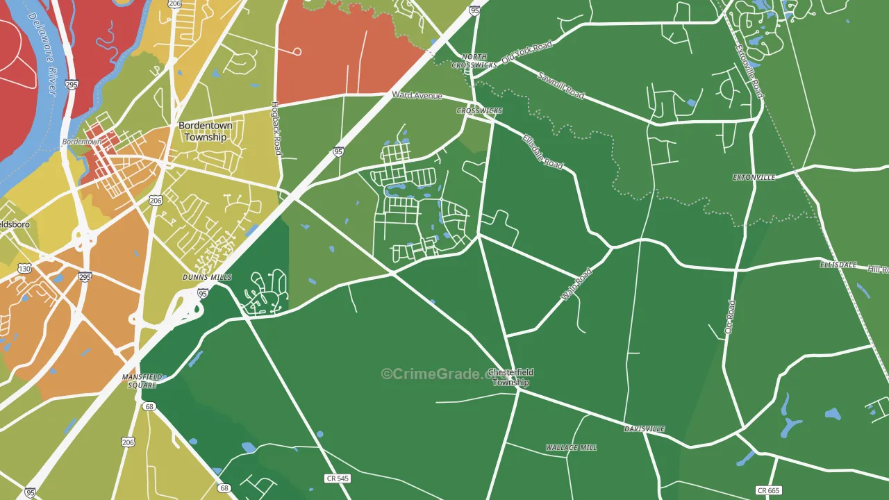 08515, NJ Map of Theft Rates