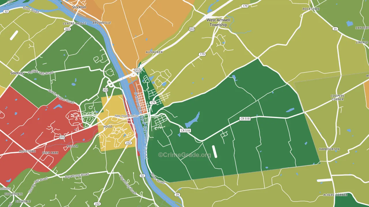 08530, NJ Map of Theft Rates