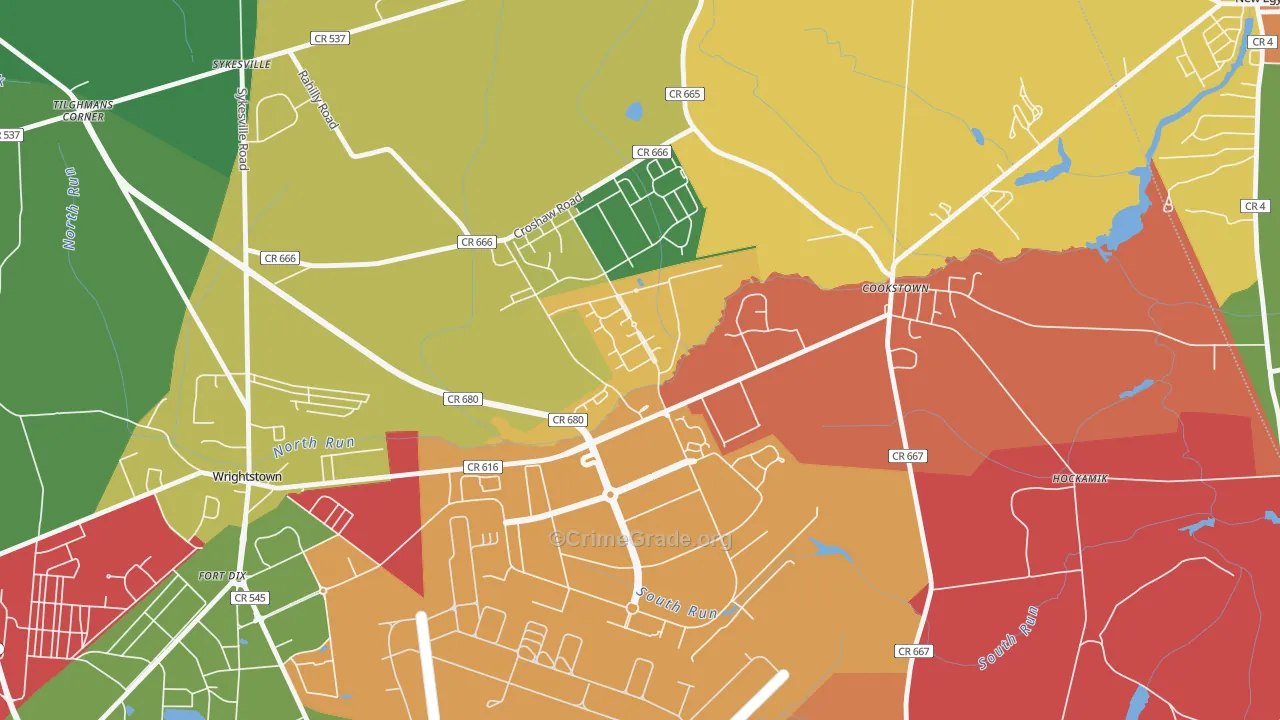 08641, NJ Map of Theft Rates