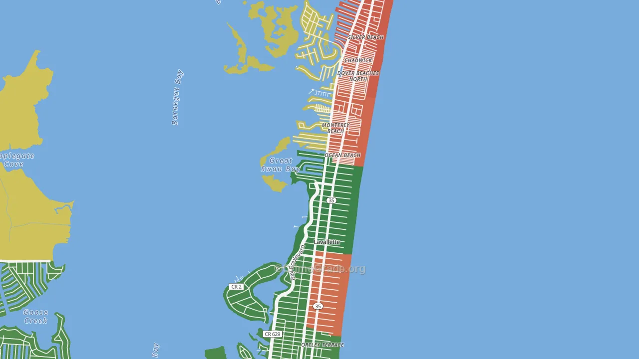 08735, NJ Map of Theft Rates