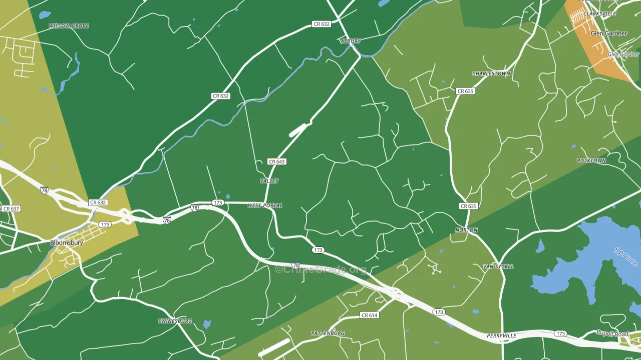 08802, NJ Map of Theft Rates