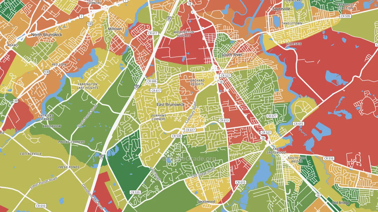 08816, NJ Map of Theft Rates