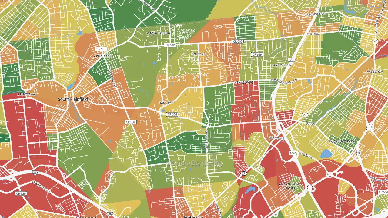 08820, NJ Map of Theft Rates