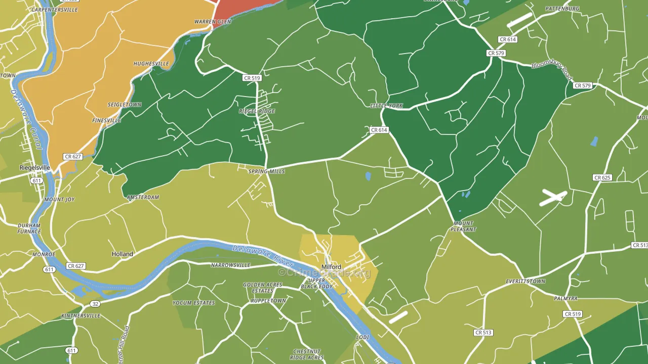 08848, NJ Map of Theft Rates