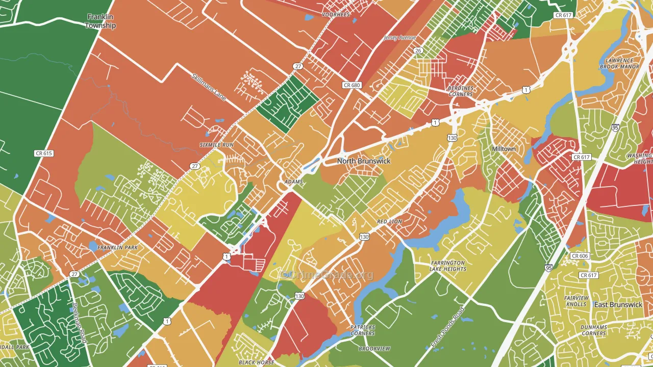 08902, NJ Map of Theft Rates