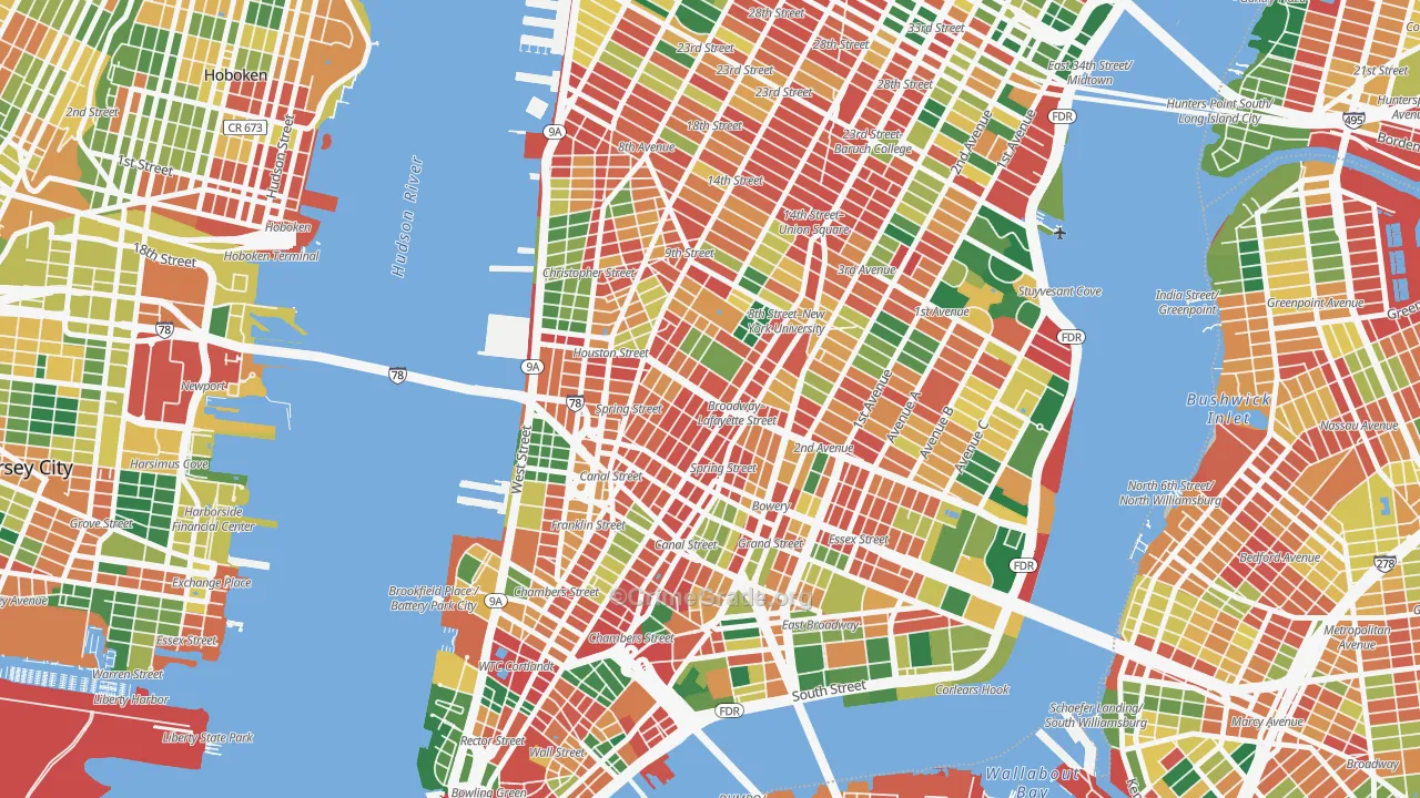 10012, NY Map of Theft Rates