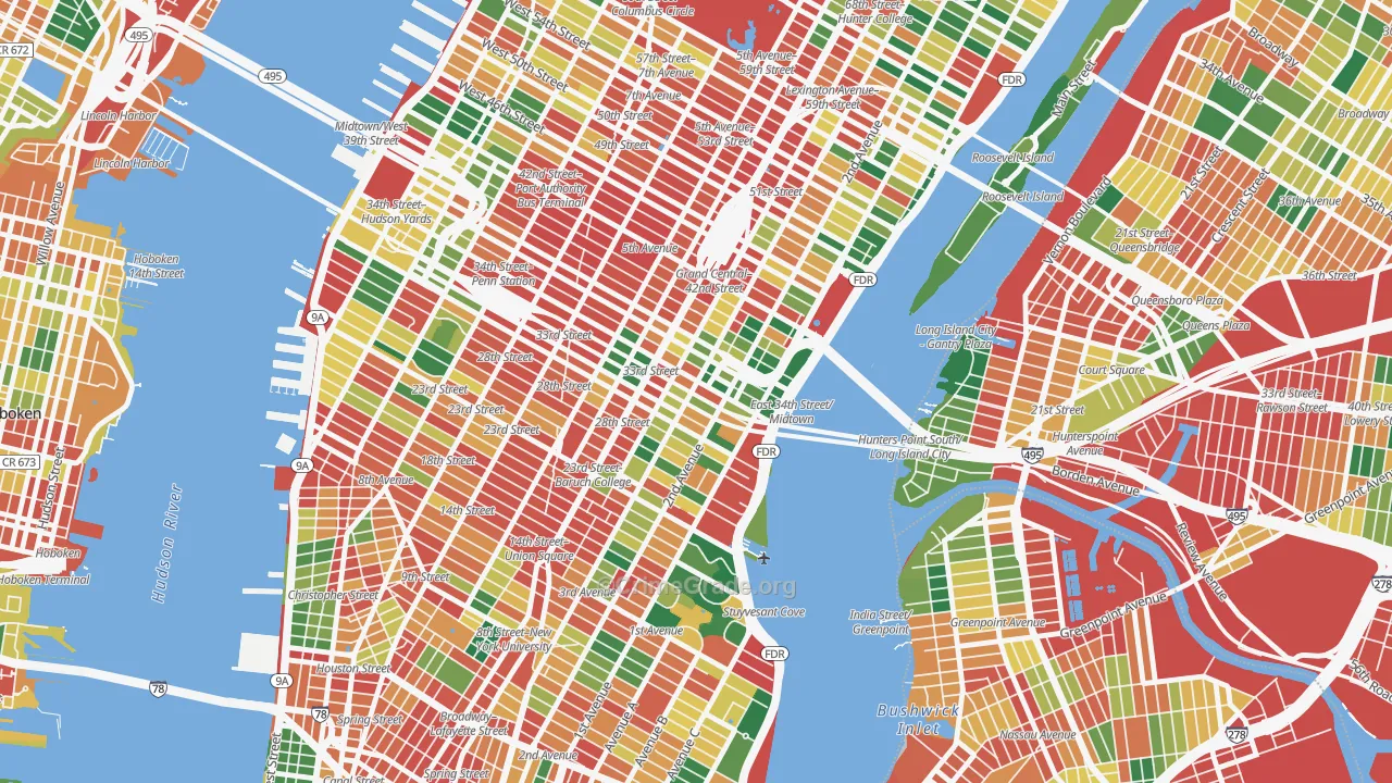 10016, NY Map of Theft Rates