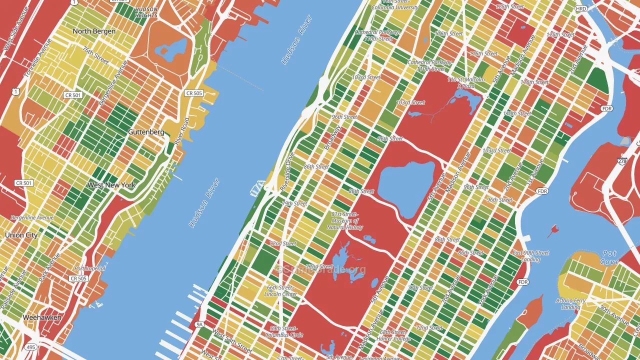 10024, NY Map of Theft Rates