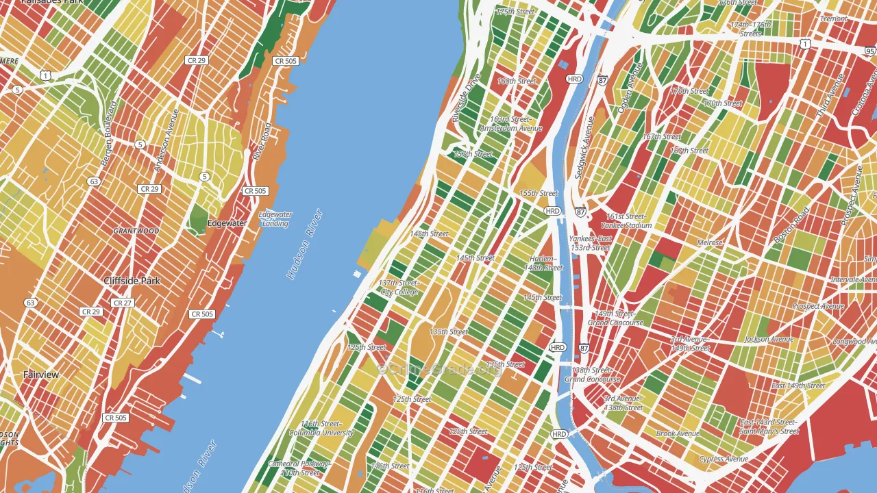 10031, NY Map of Theft Rates
