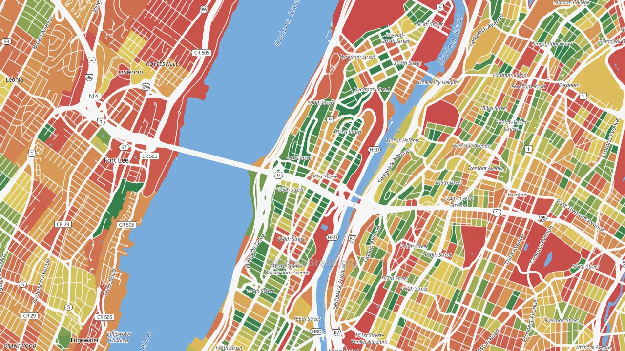 10033, NY Map of Theft Rates
