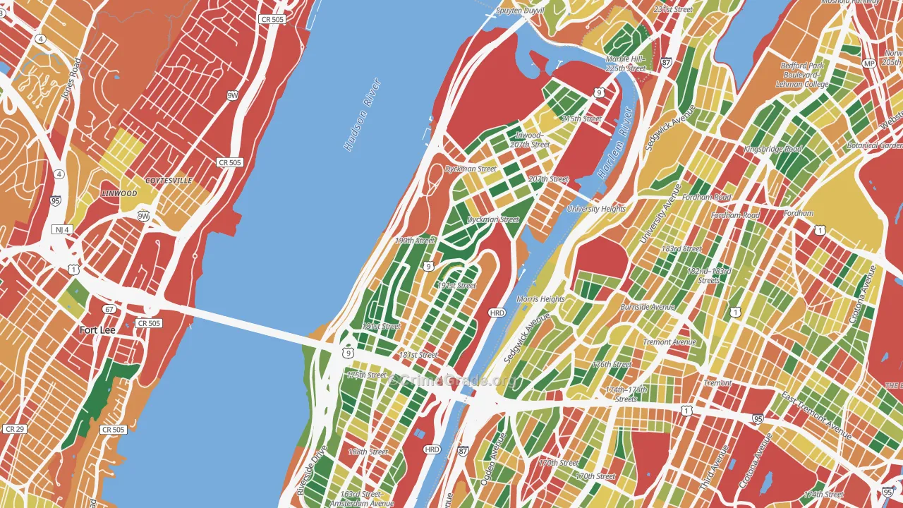 10040, NY Map of Theft Rates