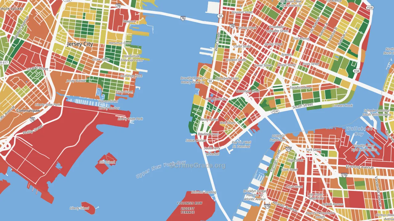 10280, NY Map of Theft Rates