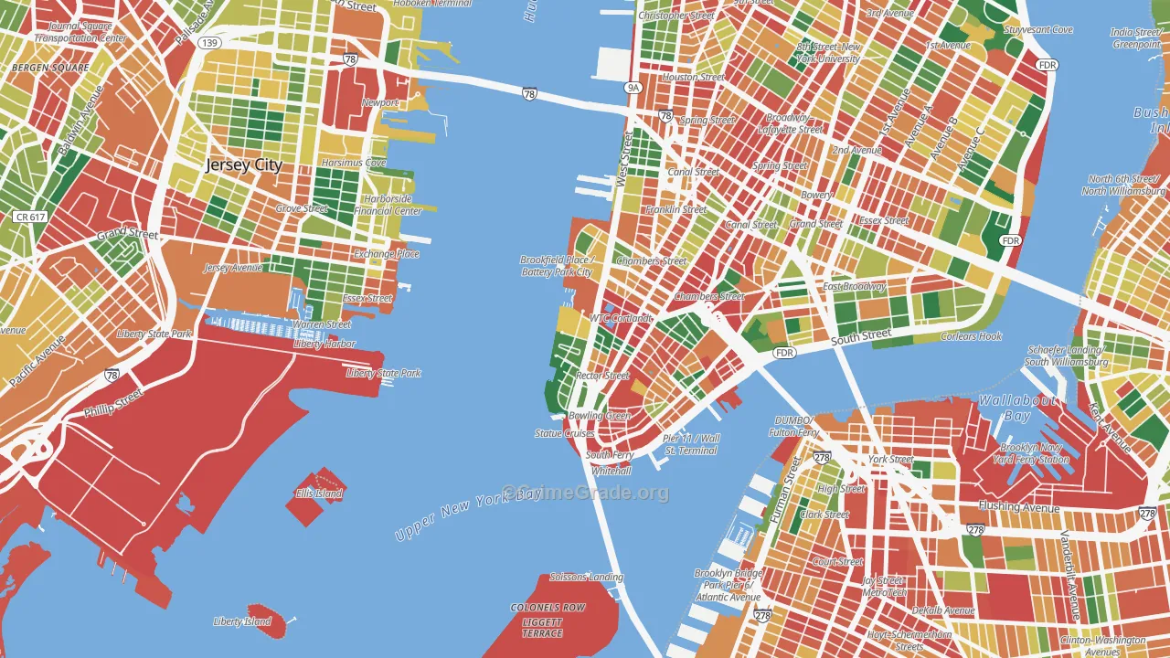 10281, NY Map of Theft Rates
