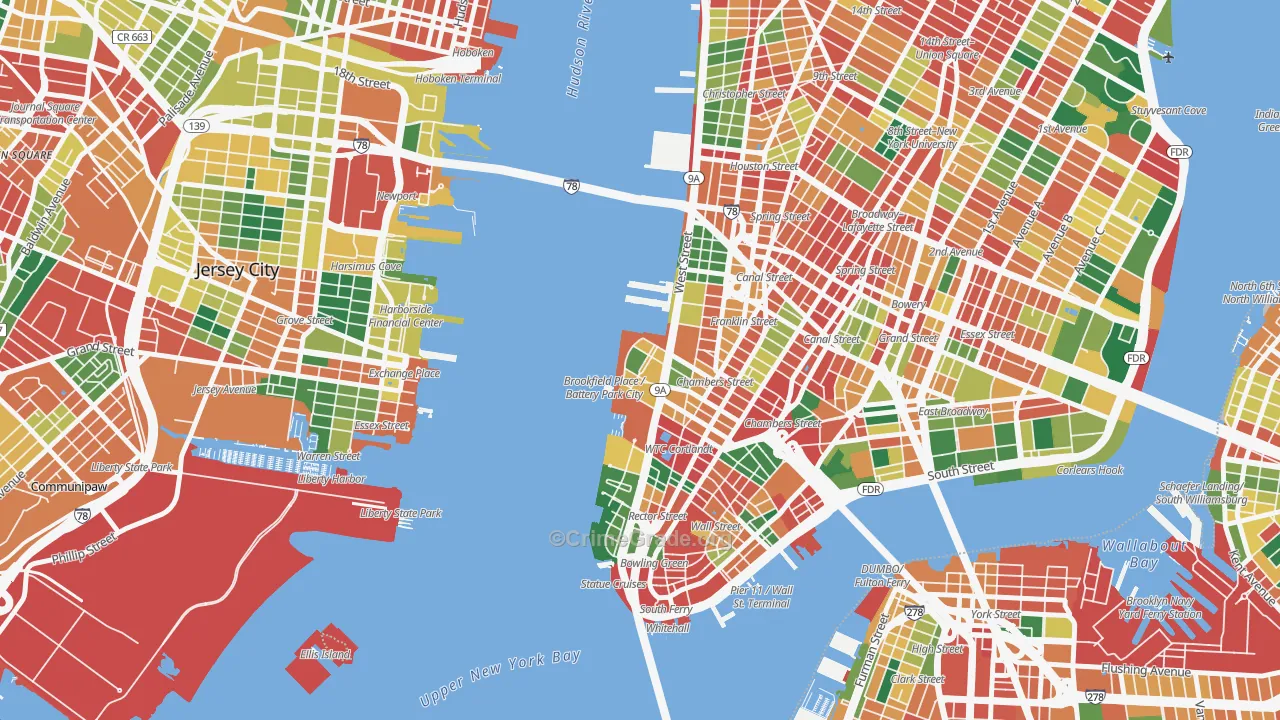 10282, NY Map of Theft Rates